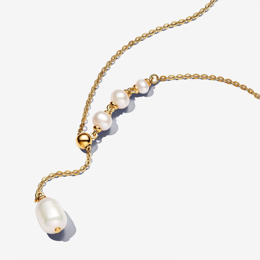 PANDORA ESSENCE | Collana Regolabile con Perle d’Acqua Dolce Coltivate | 363259C01-65