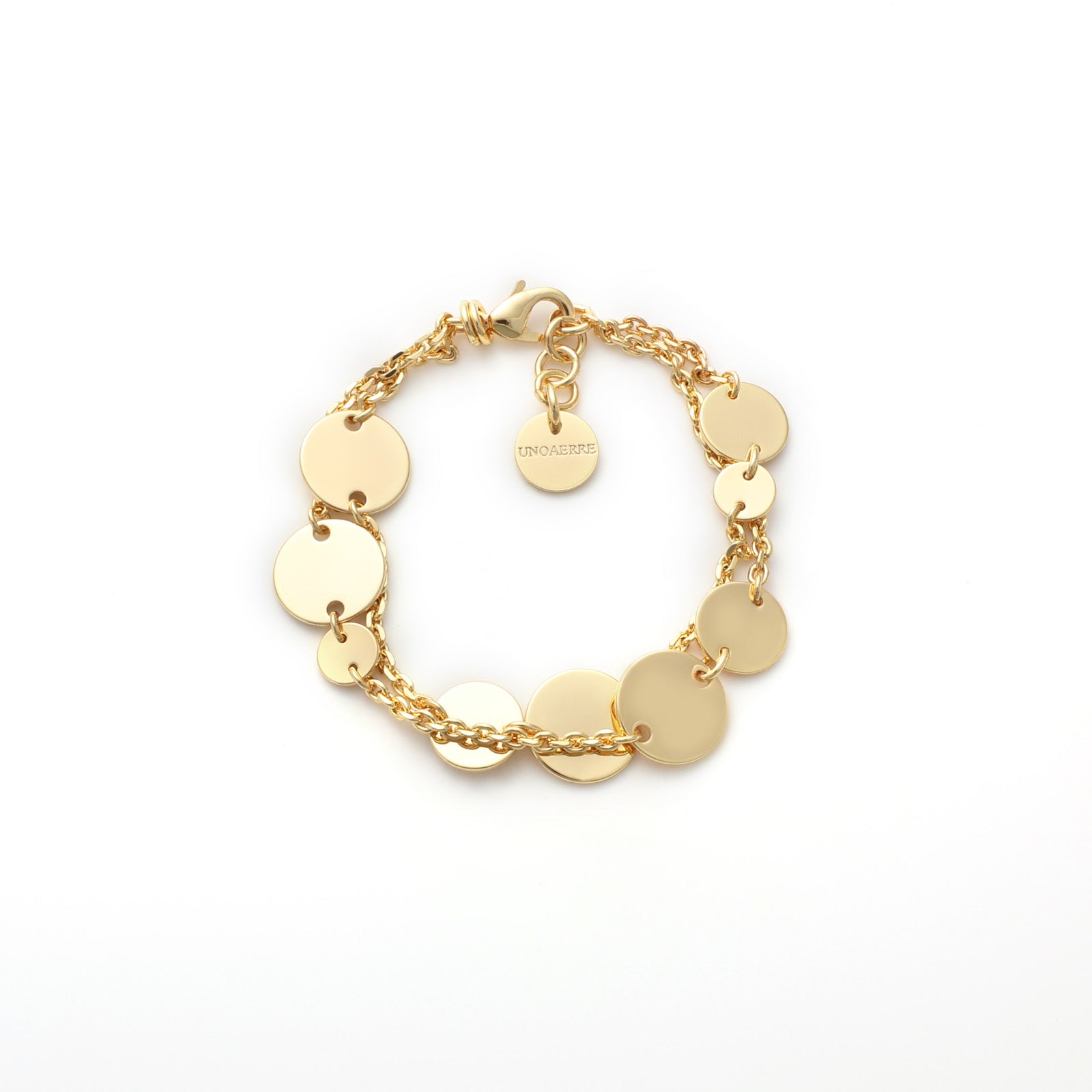 UNOAERRE | Bracciale con medagliette dorato | 2584