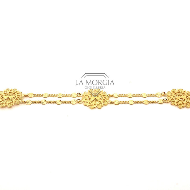 PRESENTOSA | Bracciale Argento Dorato 925‰ diam. 1,9 cm | BR PT05CG