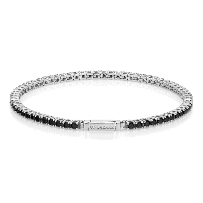 UNOAERRE | Bracciale Tennis pietre nere | 6384