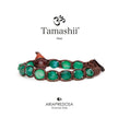 TAMASHII | Diamond Cut Agata verde striata | BHS911-140