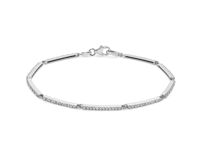 MILUNA | Bracciale tennis oro e diamanti | BRD1008