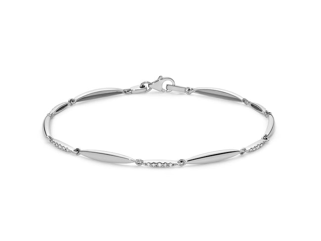 MILUNA | Bracciale tennis oro e diamanti | BRD1010