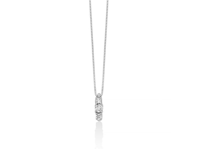 MILUNA | Collier Trilogy oro e diamanti | CLD4552-014G7