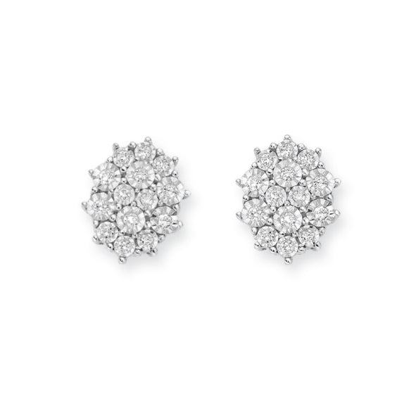 DONNAORO | Orecchini Pavè brillanti ovale | LOF12185.012