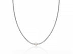MILUNA UOMO | Collana in argento e perla centrale | PCL6406