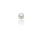 MILUNA UOMO | Mono orecchino in argento con perla bianca grande | PER2689