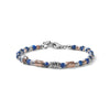 MARIA CRISTINA STERLING | BRACCIALE UOMO COLLEZIONE SIENA ARGENTO E SODALITE | G4024