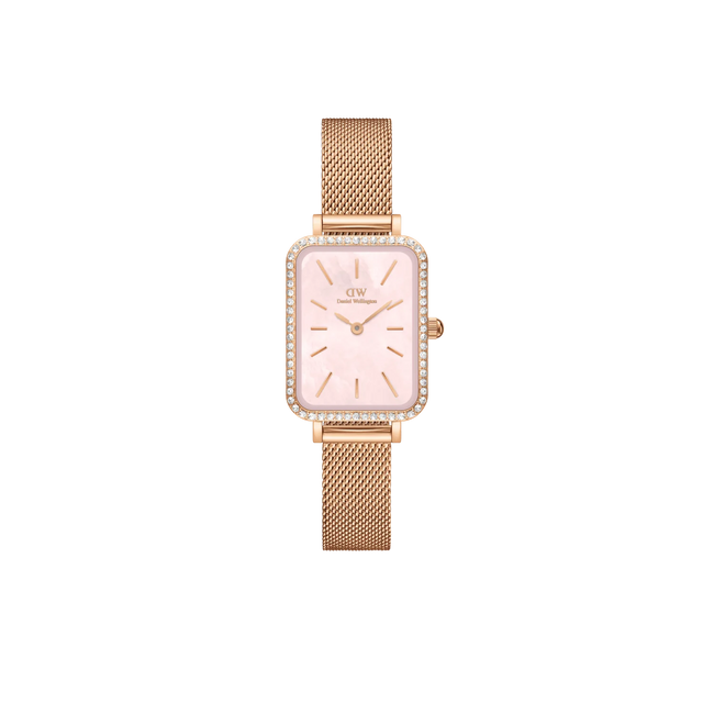 DANIEL WELLINGTON | QUADRO LUMINE BEZEL MELROSE PINK MOP 20x26 MM | DW00100669