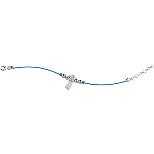 NANAN | Bracciale Argento Stella Brillantini Col Azzurro | NAN0166