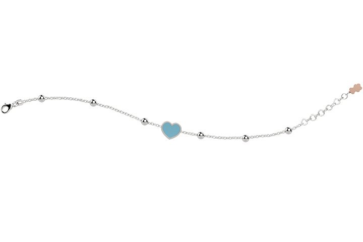 NANAN | Bracciale con Cuore Turchese | NAN0236