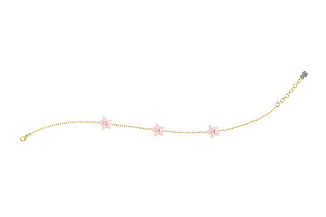 NANAN | Bracciale Stelle Rosa Argento | NAN0464