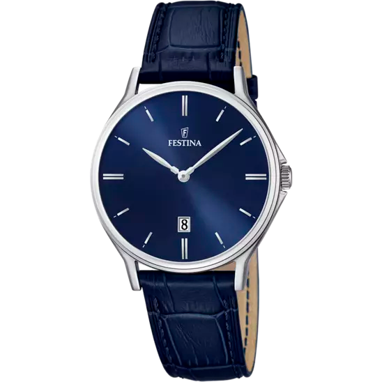 FESTINA | OROLOGIO CLASSICS BLU CON CINTURINO IN PELLE, UOMO | F16745/3