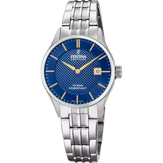 FESTINA | SWISS MADE BLU CINTURINO IN ACCIAIO, DONNA | F20006/3