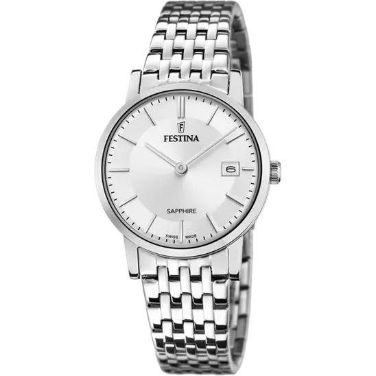 FESTINA | OROLOGIO SWISS MADE ARGENTO CON CINTURINO IN ACCIAIO, DONNA | F20019/1