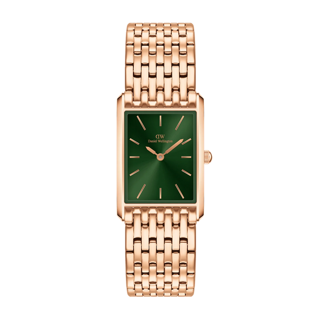 DANIEL WELLINGTON | BOUND 9-LINK EMERALD SUNRAY Rose Gold 32x22mm | DW00100704