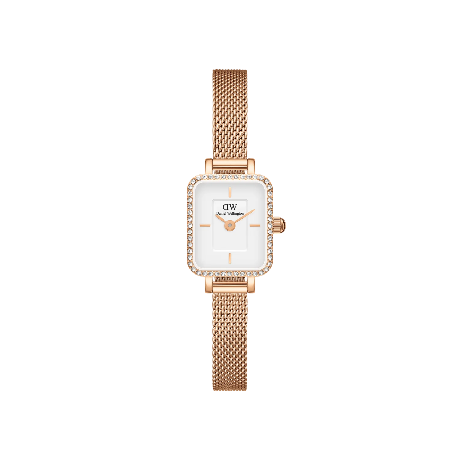 DANIEL WELLINGTON | Quadro Mini Lumine Bezel Rose Gold 15.4x18.2mm | DW00100731