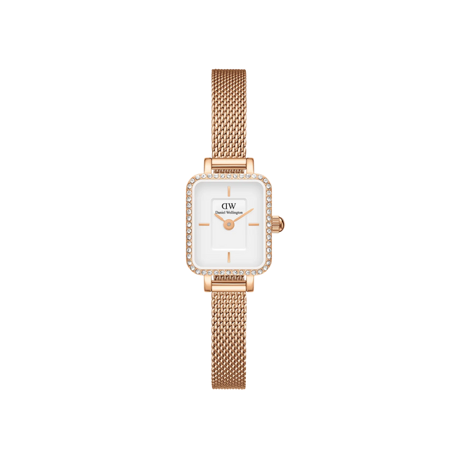 DANIEL WELLINGTON | Quadro Mini Lumine Bezel Rose Gold 15.4x18.2mm | DW00100731