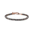 MARIA CRISTINA STERLING | BRACCIALE UOMO HAIMA CERCHIETTI ARGENTO ROSA E PIETRA EMATITE | G4998R