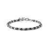 MARIA CRISTINA STERLING | BRACCIALE UOMO HAIMA PEPITE ARGENTO RODIATO E PIETRA EMATITE | G5000