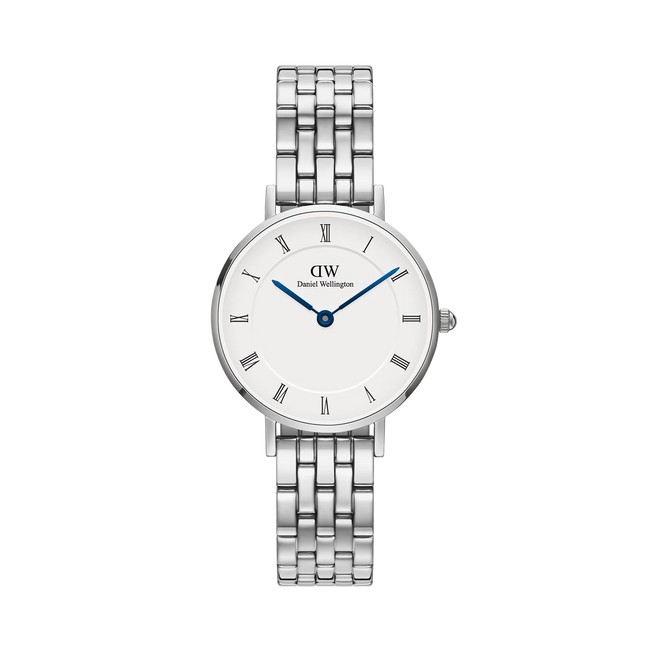 DANIEL WELLINGTON | PETITE ROMAN NUMERALS 5-LINK SILVER 28mm | DW00100685