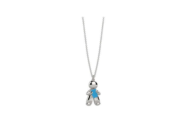 NANAN | Tato's Baby Nanan Bijou in Argento - Orsetto Azzurro | NAN0510