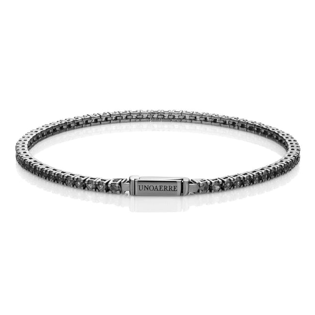 UNOAERRE | Bracciale Tennis in argento brunito | 5770-5771-5862