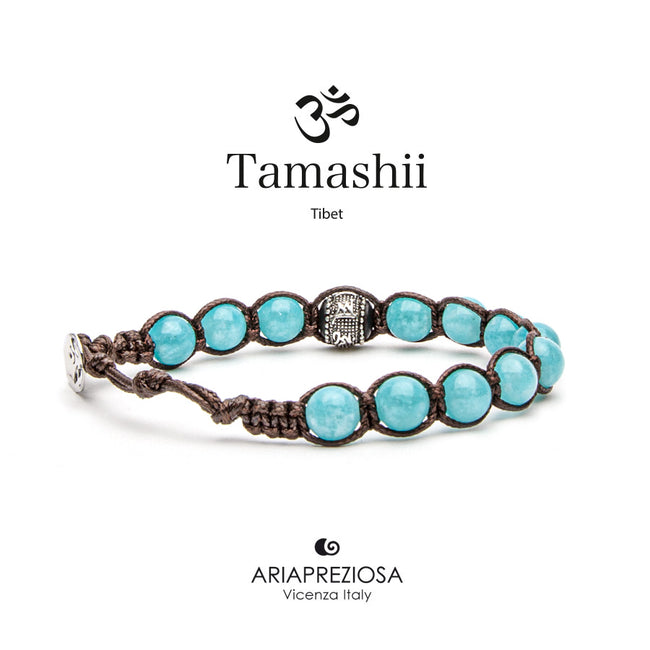 TAMASHII Bracciale Ruota della Preghiera Agata Verde Acqua BHS1100-200 (6221715833004)