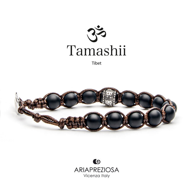 TAMASHII Bracciale Ruota della Preghiera Onice Satinato BHS1100-64 (6221656686764)