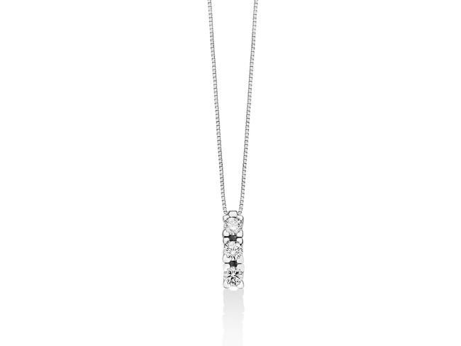 MILUNA | COLLIER trilogy 4 griffes cuore | CLD4136