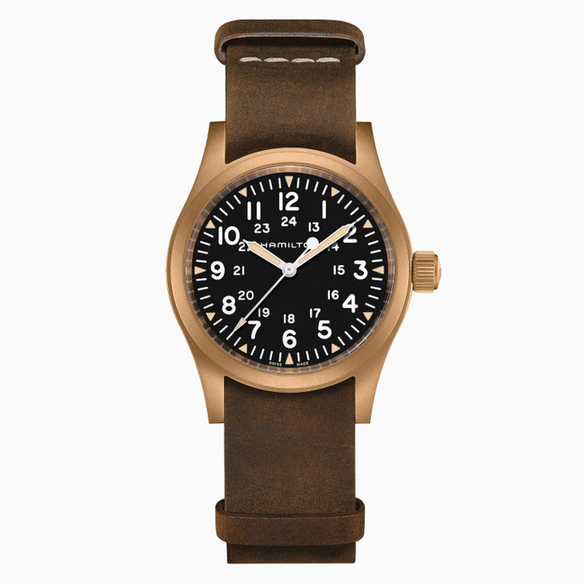 HAMILTON | Khaki Field Mechanical Bronze Black dial 38 mm | H69459530