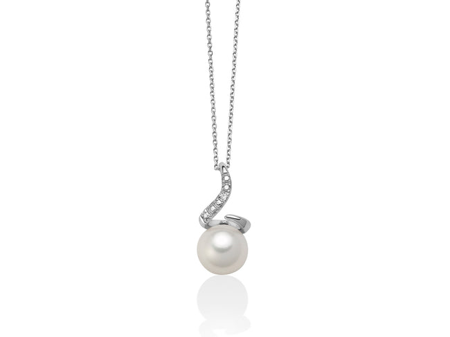 MILUNA | Collier Perla e Diamanti |  PCL6243