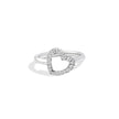 RECARLO | Anello forma cuore sgriffato Anniversary | R01CU009/031